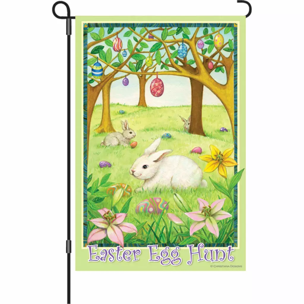 Accent Home & Garden Accent 12 In. Flag - Easter Egg Hunt 3 Accent Home & Garden Accent 12 In. Flag - Easter Egg Hunt