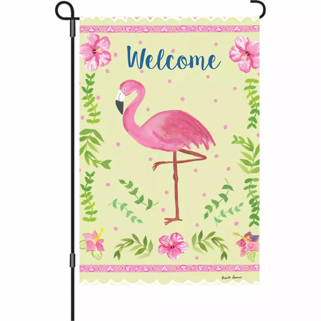Accent Home & Garden 12 In. Flag - Coastal Flamingo 3 Accent Home & Garden 12 In. Flag - Coastal Flamingo