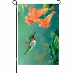 Accent Home & Garden Accent 12 In. Flag - Hummingbird And Trumpet Vine