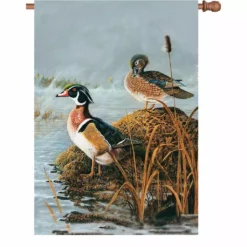 Accent Home & Garden Accent 28 In. Flag - Steamy Wood Ducks