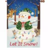 Accent Home & Garden 28 In. Flag - Hey Here's Snow