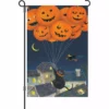Accent Home & Garden 12 In. Flag - Black Cat With Balloons Accent