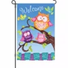 Accent Home & Garden Accent 12 In. Flag - Welcome Owls